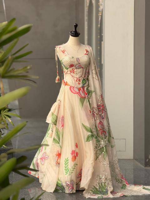 SCnx 1195 organza Surat lehenga choli online shopping